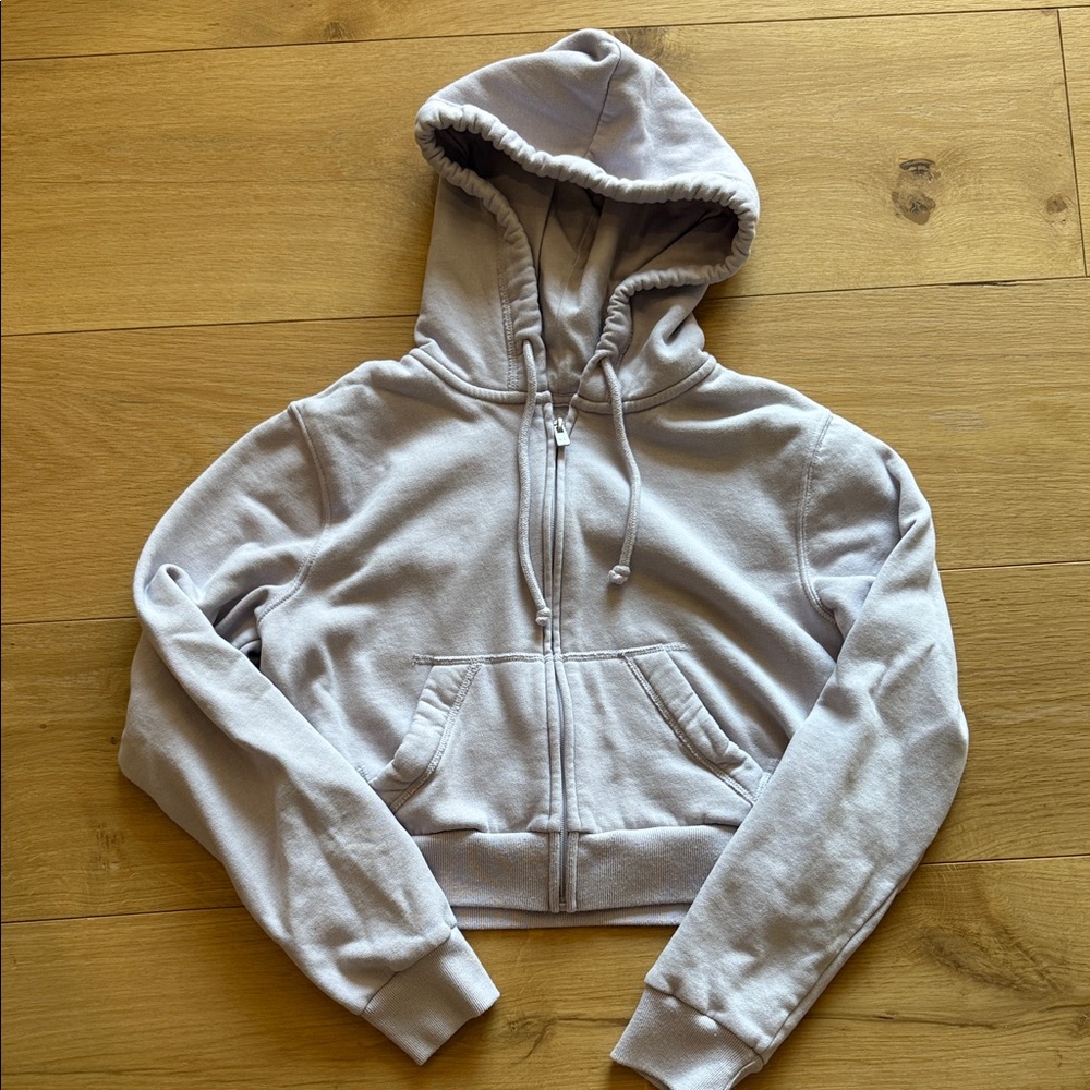 Hollister Light dusty lilac Cropped Hoodie